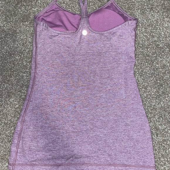 PURPLE LULU LEMON POWER Y TANK TOP - Picture 2 of 5